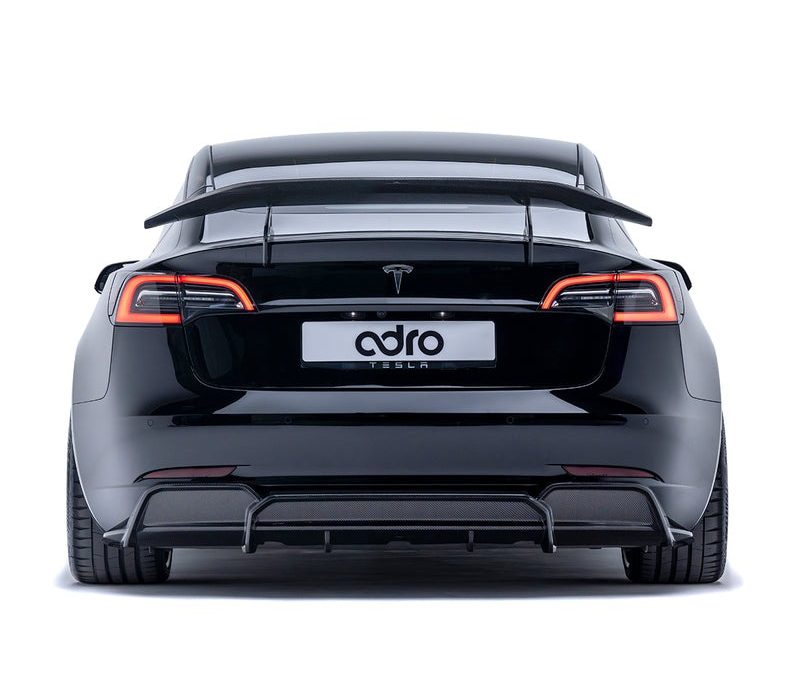 adro tesla model 3 rear diffuser1 adro tesla model 3 rear diffuser1