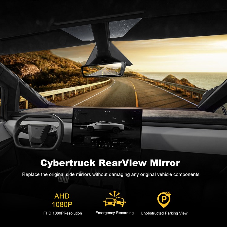 cybertruck digital rearview mirror1 cybertruck digital rearview mirror1