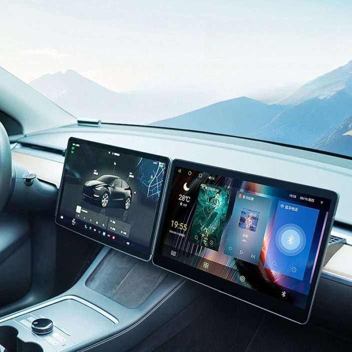 tesla model 3andy dual display1 tesla model 3andy dual display1